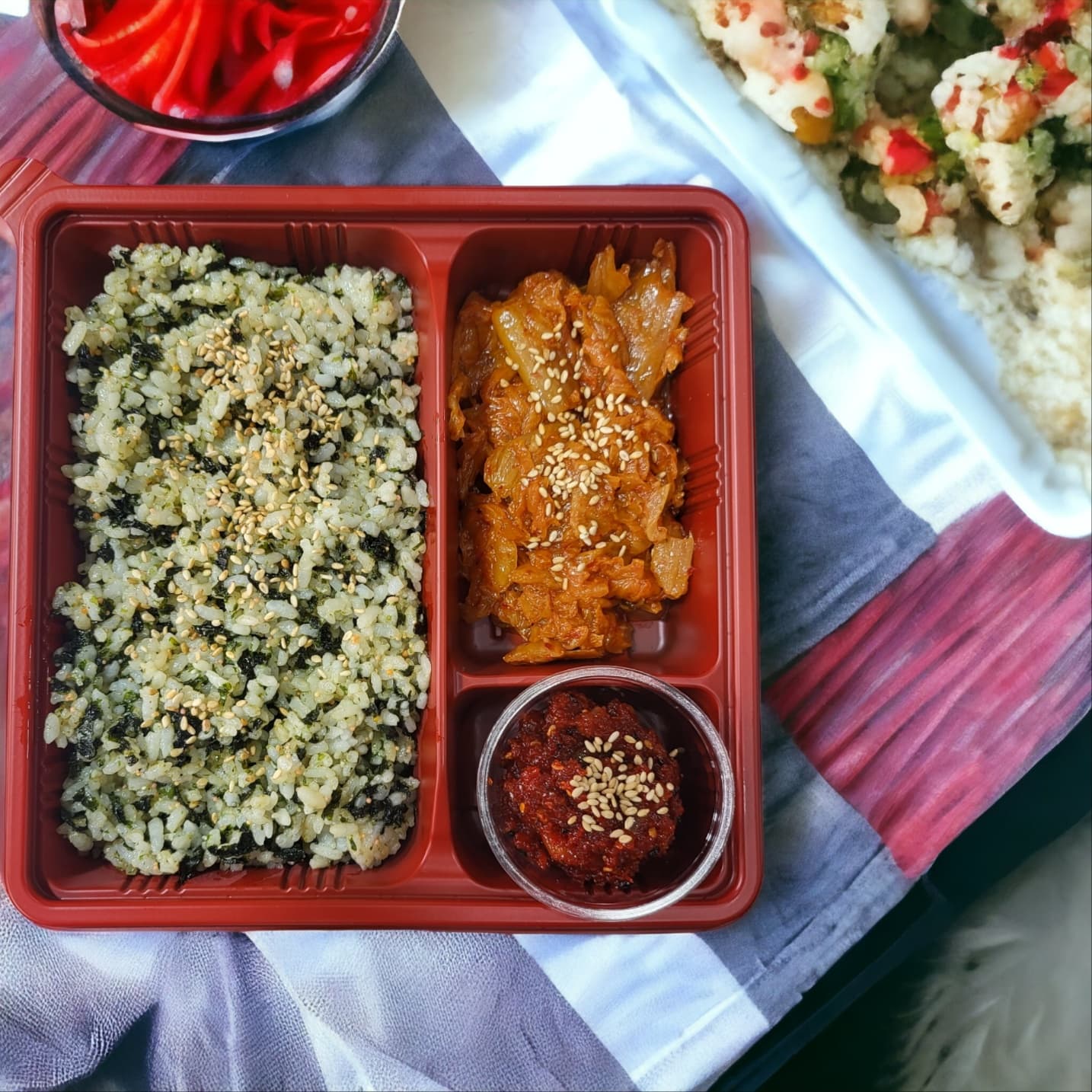 Nalchial Gejang Bokkeumbap Set (Flying fish roe and marinated crab fried rice set)
